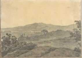 Free download Landscape with Distant Buildings (Smaller Italian Sketchbook, leaf 28 recto) free photo or picture to be edited with GIMP online image editor