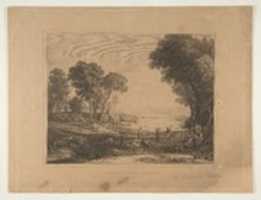 Free download Landscape with Figures (After The Marriage of Isaac and Rebecca, 1648) free photo or picture to be edited with GIMP online image editor