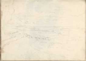 Free download Landscape with River, Arched Bridge and Distant Mountains (Smaller Italian Sketchbook, leaf 39 recto) free photo or picture to be edited with GIMP online image editor