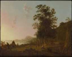Free download Landscape with the Flight into Egypt free photo or picture to be edited with GIMP online image editor