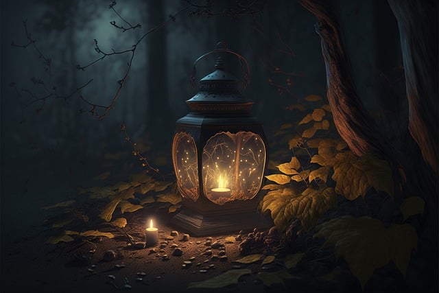 Free download lantern dark night woods nature free picture to be edited with GIMP free online image editor