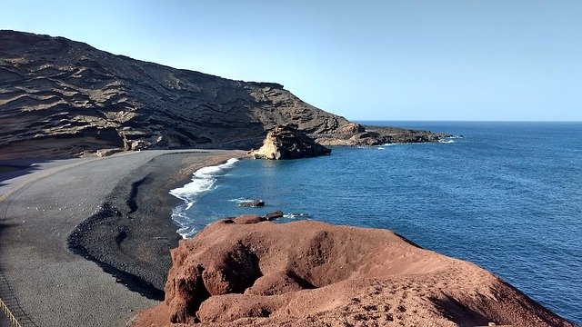 Free download Lanzarote Sea Coast -  free photo or picture to be edited with GIMP online image editor