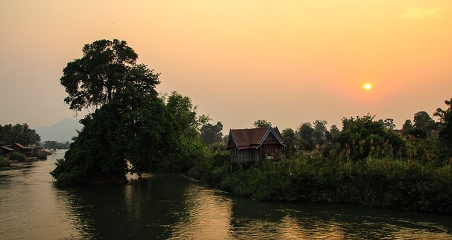 Free download laos he is river rural landscape free picture to be edited with GIMP free online image editor