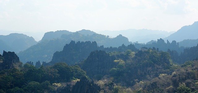 Free download Laos Limestone Forest Stone -  free photo or picture to be edited with GIMP online image editor