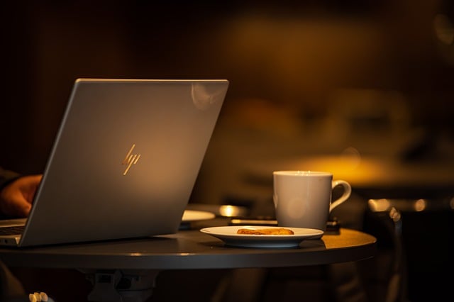 Free download laptop coffee cookies coffee break free picture to be edited with GIMP free online image editor