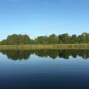 Large blue lake  screen for extension Chrome web store in OffiDocs Chromium