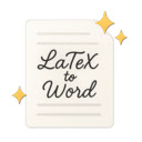 LaTeX to Word Preserve Formatting  screen for extension Chrome web store in OffiDocs Chromium