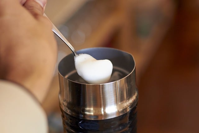 Free download latte coffee foam milk spoon free picture to be edited with GIMP free online image editor