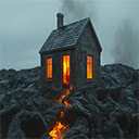 Lava Flowing From Tugaflix House Interface  screen for extension Chrome web store in OffiDocs Chromium