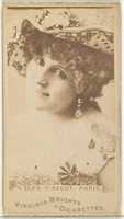 Free download Lea Dascot, Paris, from the Actors and Actresses series (N45, Type 1) for Virginia Brights Cigarettes free photo or picture to be edited with GIMP online image editor