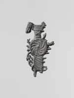 Free download Lead figure of a goddess with a shield, spear, and aegis, probably Athena free photo or picture to be edited with GIMP online image editor