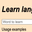 Learn Lang By Use  screen for extension Chrome web store in OffiDocs Chromium