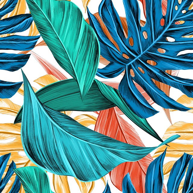 Descarga gratis la ilustración gratuita Leaves Tropical Summer para editar con el editor de imágenes en línea GIMP