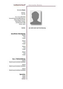 Download gratuito Lebenslauf Vorlage (tabellarischer Lebenslauf) Modello DOC, XLS o PPT modificabile gratuitamente con LibreOffice online o OpenOffice Desktop online
