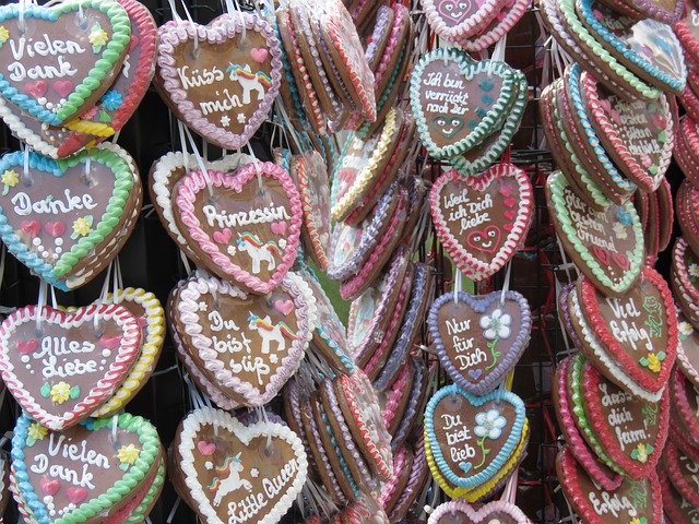 Free download Lebkuchen Hearts Oktoberfest -  free photo or picture to be edited with GIMP online image editor