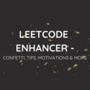 LeetCode Enhancer: Confetti, Tips  Motivation  screen for extension Chrome web store in OffiDocs Chromium
