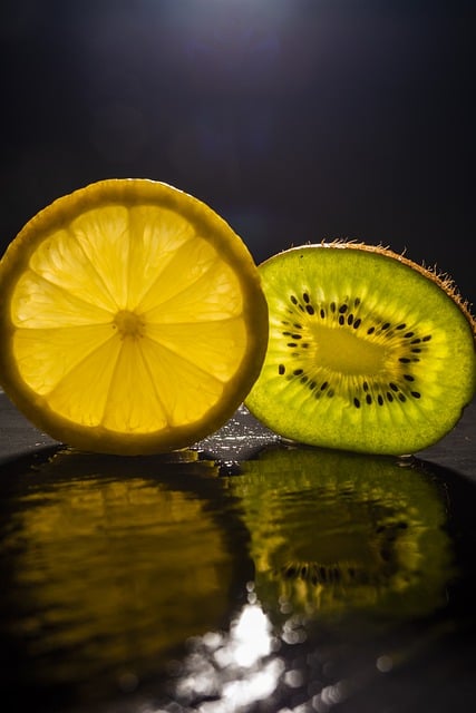Free download lemon kiwi fruit food health free picture to be edited with GIMP free online image editor