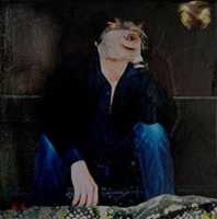 Free download Le penseur au serpent-collage free photo or picture to be edited with GIMP online image editor