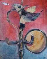 Free download Le porte oiseau-collage free photo or picture to be edited with GIMP online image editor