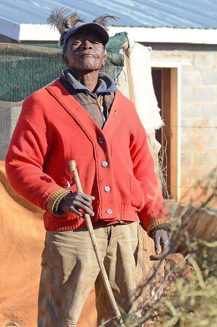 הורדה חינם Lesotho Basotho Man - תמונה או תמונה בחינם לעריכה עם עורך התמונות המקוון GIMP
