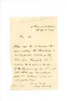 Free download Letter from Jules Benedict (26 April 1849) free photo or picture to be edited with GIMP online image editor