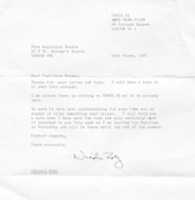 Free download Letter from Nicolas Roeg to Angelique Rockas free photo or picture to be edited with GIMP online image editor