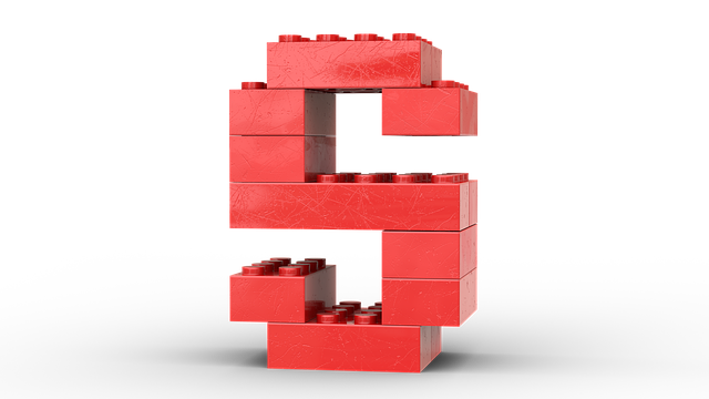 Free download Letter S Red Lego -  free illustration to be edited with GIMP free online image editor