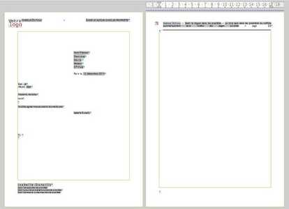 دانلود رایگان قالب Lettre avec entetes et champs de saisie et suite de lettre DOC، XLS یا PPT به صورت رایگان برای ویرایش با LibreOffice آنلاین یا OpenOffice Desktop آنلاین