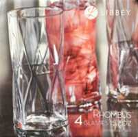 Free download Libbey, Inc. - 4 dishwasher safe 15.7 oz Rhombus Glasses free photo or picture to be edited with GIMP online image editor