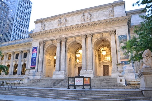 ดาวน์โหลดฟรี Library Nyc Manhattan - ภาพถ่ายหรือรูปภาพฟรีที่จะแก้ไขด้วยโปรแกรมแก้ไขรูปภาพออนไลน์ GIMP