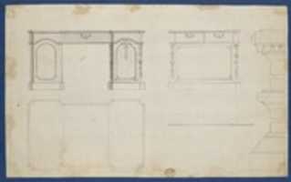 Free download Library Tables, from Chippendale Drawings, Vol. II free photo or picture to be edited with GIMP online image editor