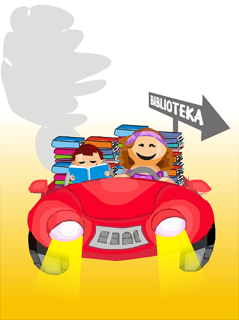 Free download Library Travel Car -  free illustration to be edited with GIMP online image editor