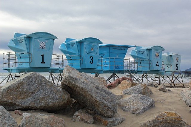 Free download Lifeguard Pismo Beach California -  free photo or picture to be edited with GIMP online image editor