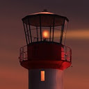 Lighthouse at sunset  screen for extension Chrome web store in OffiDocs Chromium