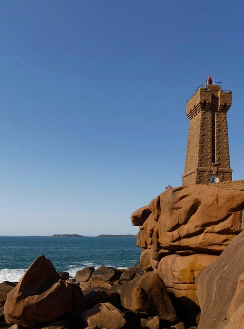 Free download Lighthouse Brittany France -  free photo or picture to be edited with GIMP online image editor