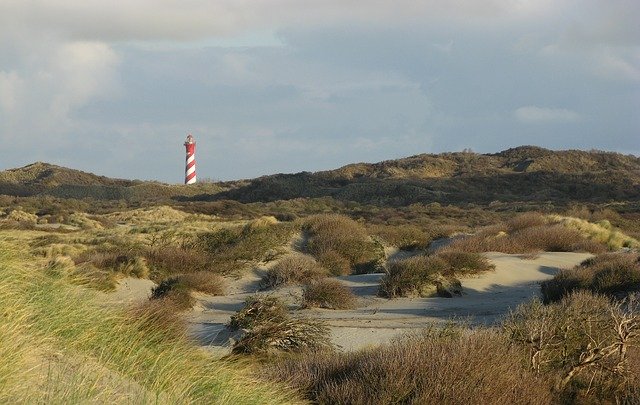 Scarica gratuitamente Lighthouse Dunes Sea North: foto o immagine gratuita da modificare con l'editor di immagini online GIMP