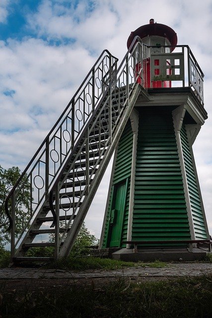 Скачать бесплатно Lighthouse Elbe Hamburg - бесплатное фото или изображение для редактирования с помощью онлайн-редактора изображений GIMP