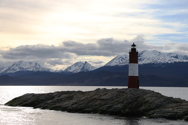 Free download lighthouse mountains sea argentina free picture to be edited with GIMP free online image editor