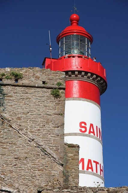 Free download Lighthouse St Mathieu Finisterre -  free photo or picture to be edited with GIMP online image editor