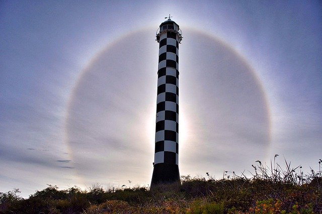 Gratis download Lighthouse Sun Dawn - gratis foto of afbeelding om te bewerken met GIMP online afbeeldingseditor