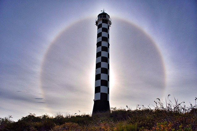 Безкоштовно завантажте Lighthouse Sun Dawn — безкоштовну фотографію чи зображення для редагування за допомогою онлайн-редактора зображень GIMP