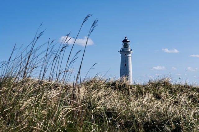 Free download lighthouse tower coast denmark free picture to be edited with GIMP free online image editor