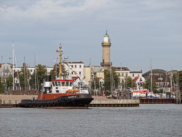 Libreng download Lighthouse Warnemünde Landmark - libreng larawan o larawan na ie-edit gamit ang GIMP online na editor ng imahe