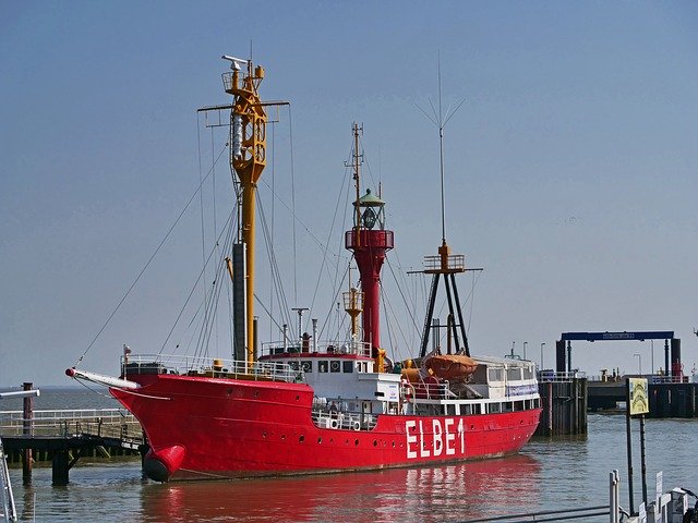Free download Lightship Elbe1 Historically -  free photo or picture to be edited with GIMP online image editor