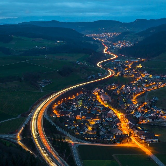 Free download light traces traffic highway free picture to be edited with GIMP free online image editor