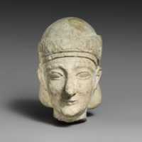 Free download Limestone head of a beardless male with a diadem free photo or picture to be edited with GIMP online image editor