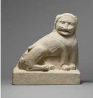 Free download Limestone statue of a seated lion free photo or picture to be edited with GIMP online image editor