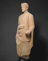 Free download Limestone statue of a young man free photo or picture to be edited with GIMP online image editor