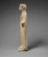 Free download Limestone statuette of a boy with a chain of amulets free photo or picture to be edited with GIMP online image editor