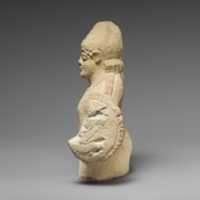 Free download Limestone statuette of a warrior holding a shield free photo or picture to be edited with GIMP online image editor